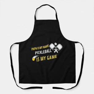 Papa is mijn naam Pickleball is mijn spelletje Schort