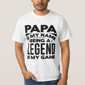 Papa is mijn naam t-shirt