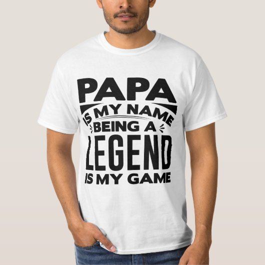 Papa is mijn naam t-shirt (Voorkant)