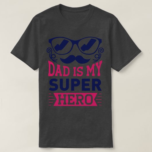 Papa is mijn super-vader en dochter-liefde t-shirt (Design voorkant)