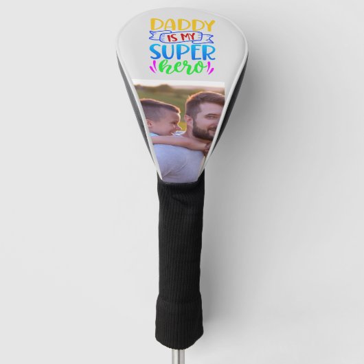 Papa is mijn superheld golfheadcover (Voorkant)
