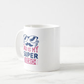 Papa Is Mijn Superheld Koffiemok (Voorkant links)