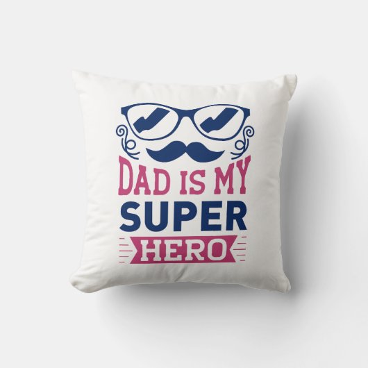 Papa Is Mijn Superheld Kussen (Voorkant)
