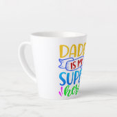 Papa is mijn superheld latte mok (Linkerhoek)