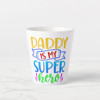 Papa is mijn superheld latte mok