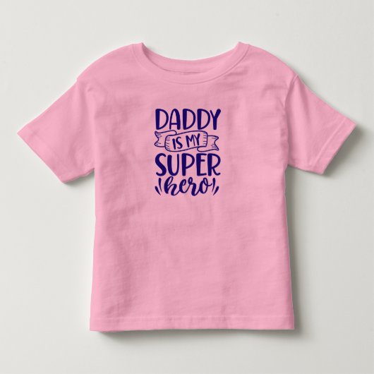 Papa is mijn superheld | Schattige Vaderdag cadeau Kinder Shirts (Voorkant)
