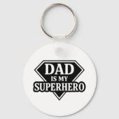 Papa is mijn superheld sleutelhanger (Achterkant)