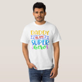 Papa is mijn superheld t-shirt (Voorkant volledig)