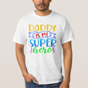 Papa is mijn superheld t-shirt