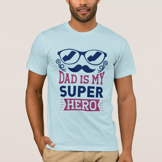 Papa Is Mijn Superheld T-shirt (Voorkant)