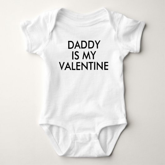 Papa is mijn valentijn | Baby Kind Boy Girl | Lief Romper (Voorkant)