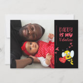 Papa is mijn valentijn foto feestdagenkaart (Voorkant)