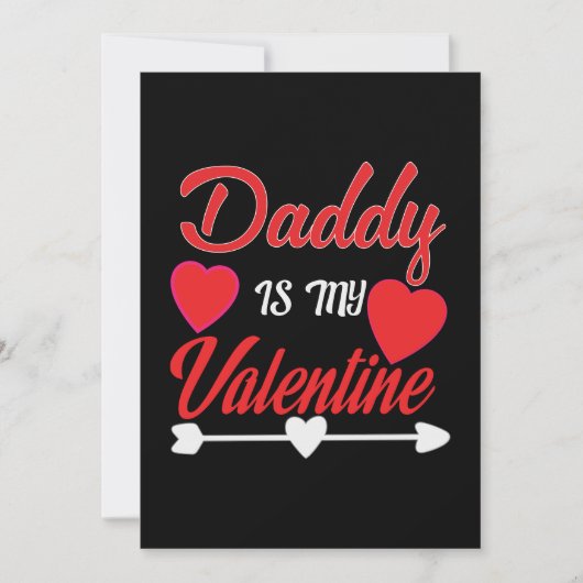 Papa is mijn Valentijn Kaart (Voorkant)