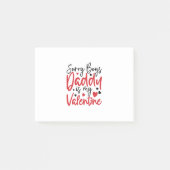 Papa is mijn Valentijn. Post-it® Notes (Voorkant)