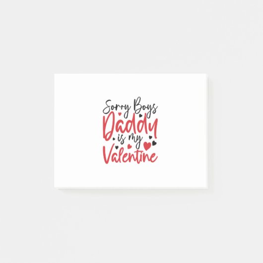 Papa is mijn Valentijn. Post-it® Notes (Voorkant)