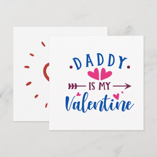 Papa is mijn Valentijnse (Voorkant / Achterkant)