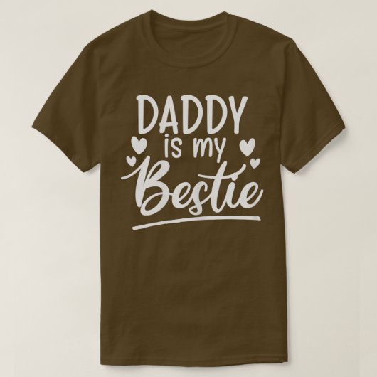 Papa is m'n grappige cadeau van vader tot dochter. t-shirt (Design voorkant)