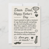 Papa is niet oud Papa is een klassiek vaderdag cad Kaart (Achterkant)