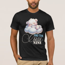 Papa is op cloud negen Baby shower T-shirt