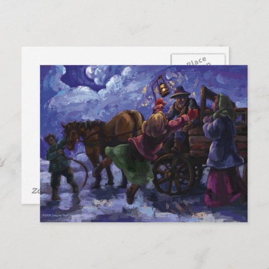 Papa is thuis briefkaart (Voorkant / Achterkant)