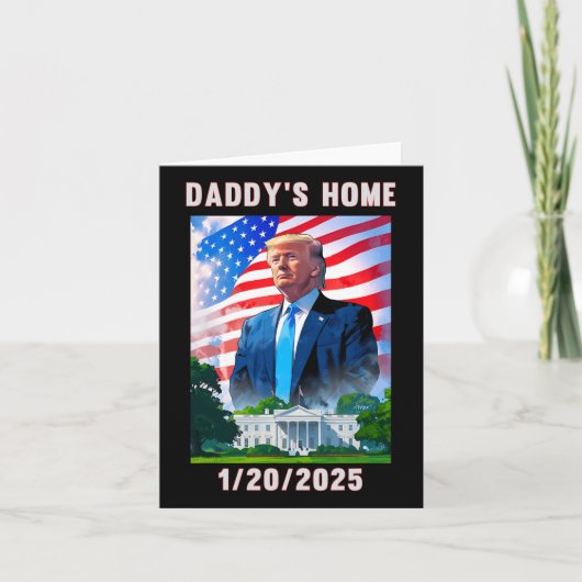Papa is thuis Donald Trump 2024  Kaart (Voorkant)