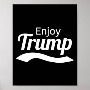 Papa is thuis Geniet van Trump Funny Tee Republike Poster