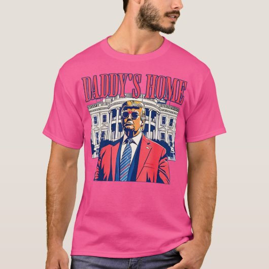 Papa is thuis t-shirt (Voorkant)