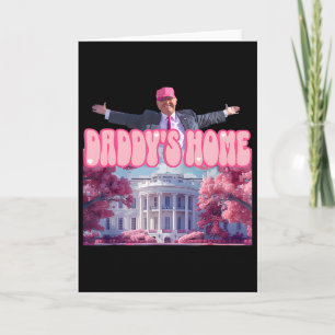Papa is thuis Trump Roze Trump Gewonnen 2024 Neem  Kaart