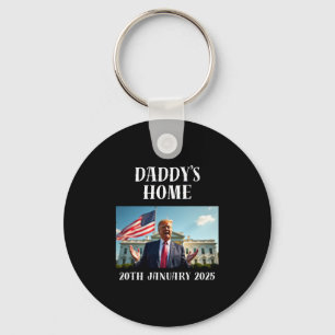 Papa is thuis Trump-shirt Sleutelhanger