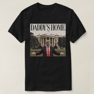 PAPA IS THUIS Witte Huis Trump T-shirt