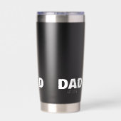 Papa is vader geworden cadeau geïsoleerde drinkbeker (Achterkant)