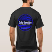 Papa is weg van de blauwe Logo T-shirt (Achterkant)