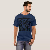 Papa is Workshop Vader is Dagmeisje T-shirt (Voorkant volledig)