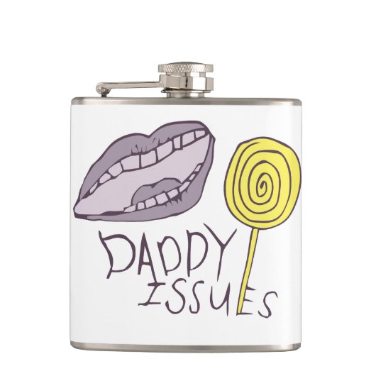 Papa Issues Flask Heupfles (Voorkant)