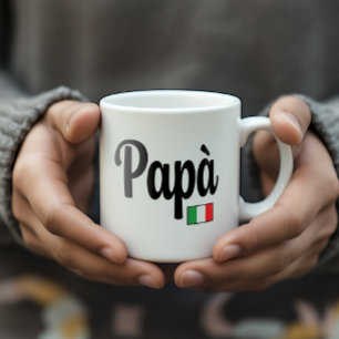 Papà Italiaanse Vlag Mok - Vader Papa