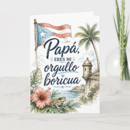 Papa Je Ben Jouw Boricua Vadersdag Kaart