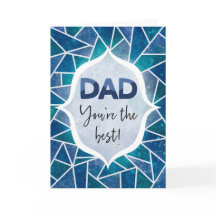 Papa, je bent de Beste Gelukkige Vaderdag Blauw