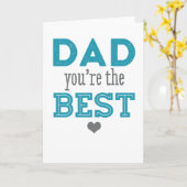 Papa Je bent de beste - Happy Vaderdag kaart (Gele Bloem)