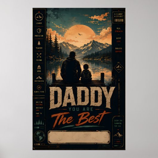 Papa je bent de beste poster (Voorkant)