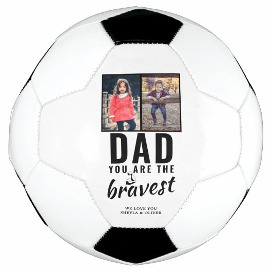 Papa, je bent de dapperste Vaderdag 2 foto Voetbal (Voorkant)