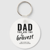 Papa, je bent de Dapperste Vaderdag Sleutelhanger (Voorkant)