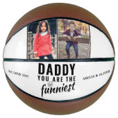 Papa, je bent de Grappigste Vaderdag 2 Foto Basketbal (Voorkant)
