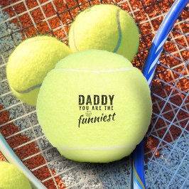 Papa, je bent de grappigste vaderdag. tennisballen