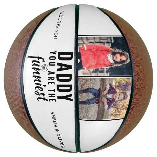 Papa je bent de grappigste vaders Dag 2 Foto Basketbal (Verticaal)