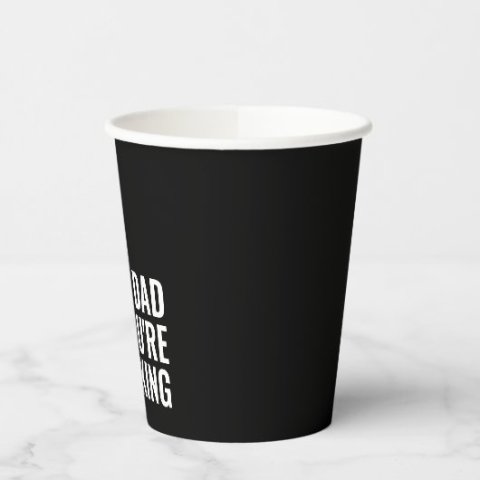 Papa Je bent de King Poker Games Fathers Day Paper Papieren Bekers (Links)