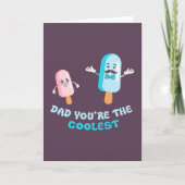 Papa, je bent de leukste Vaderdag grap pun Kaart (Voorkant)