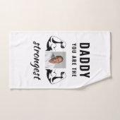 Papa je bent de sterkste foto van de grappigste va handdoek (Handdoek)