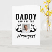 Papa je bent de sterkste foto van de grappigste va kaart (Gele Bloem)