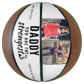 Papa, je bent de Sterkste Vaderdag 2 Foto Basketbal (Verticaal)
