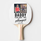 Papa je bent de sterkste vaders Dag 2 Foto Tafeltennisbatje (Voorkant)